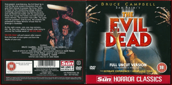 The Evil Dead The Sun promo dvd 2007 U.K.